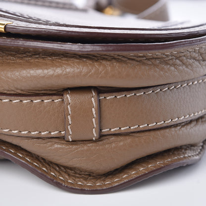 Chloe Calfskin Mini Marcie Round Crossbody Bag Nut 11 of 11