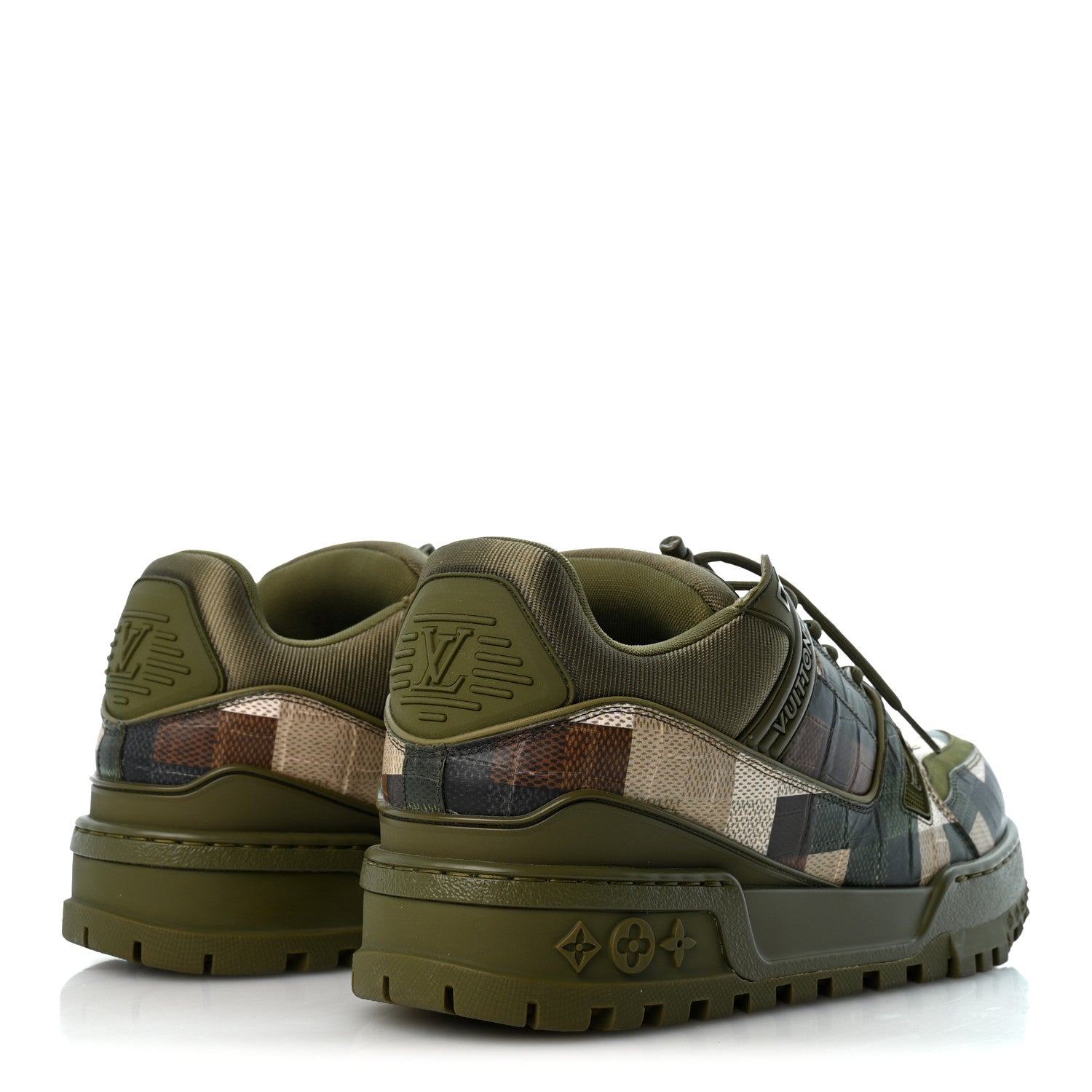 Louis Vuitton Damoflage Mens LV Trainer Maxi Sneakers 8 Green 5 of 9