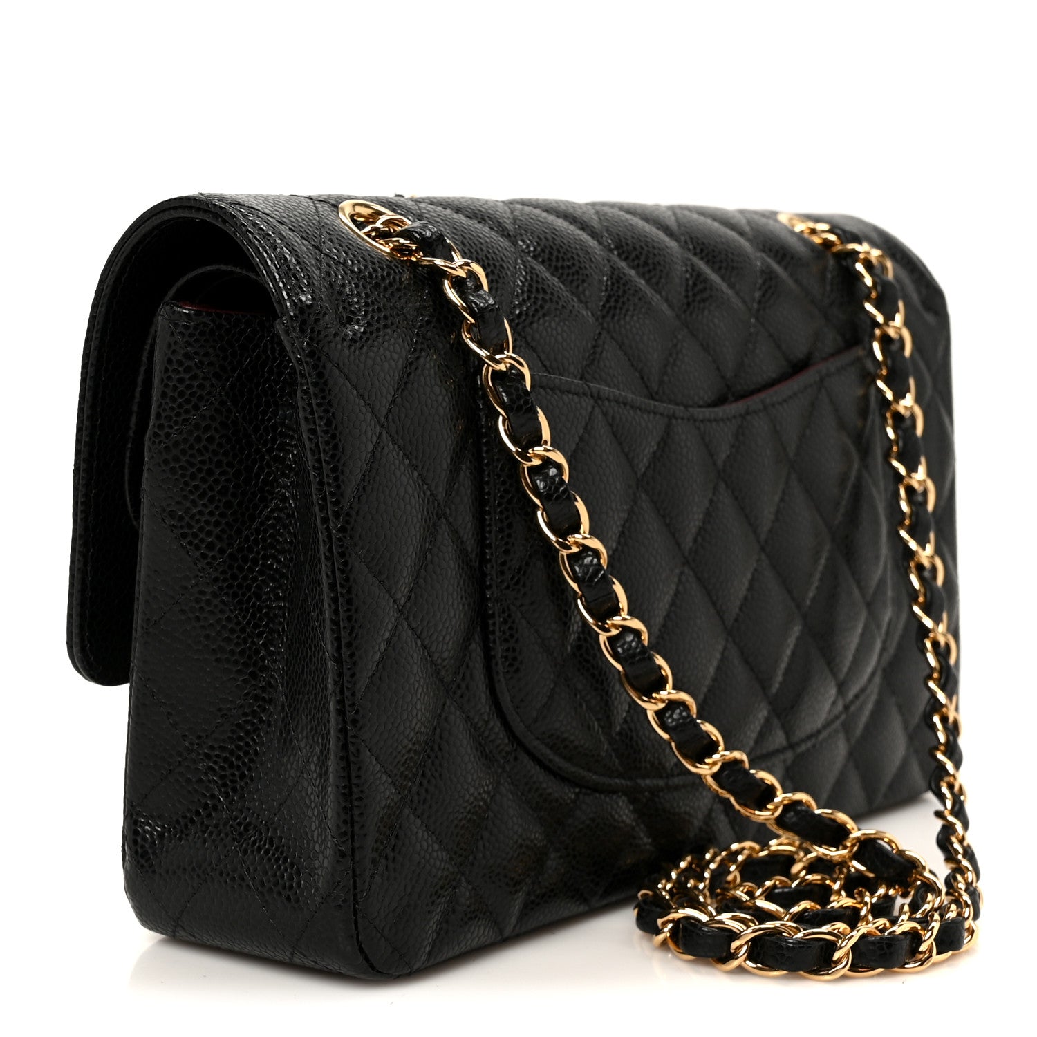 Chanel Caviar Quilted Medium Double Flap Black 2 of 11