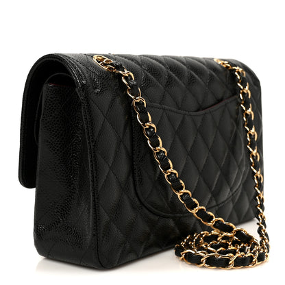 Chanel Caviar Quilted Medium Double Flap Black 2 of 11