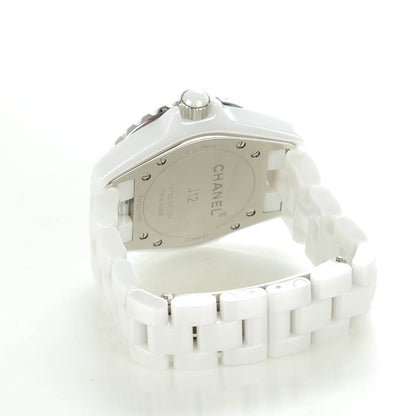 Chanel Stainless Steel Ceramic 33mm J12 Quartz Watch Pink 6 of 8