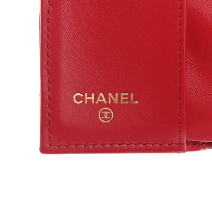 Chanel Caviar Quilted Small Boy Flap Wallet Red 6 of 9