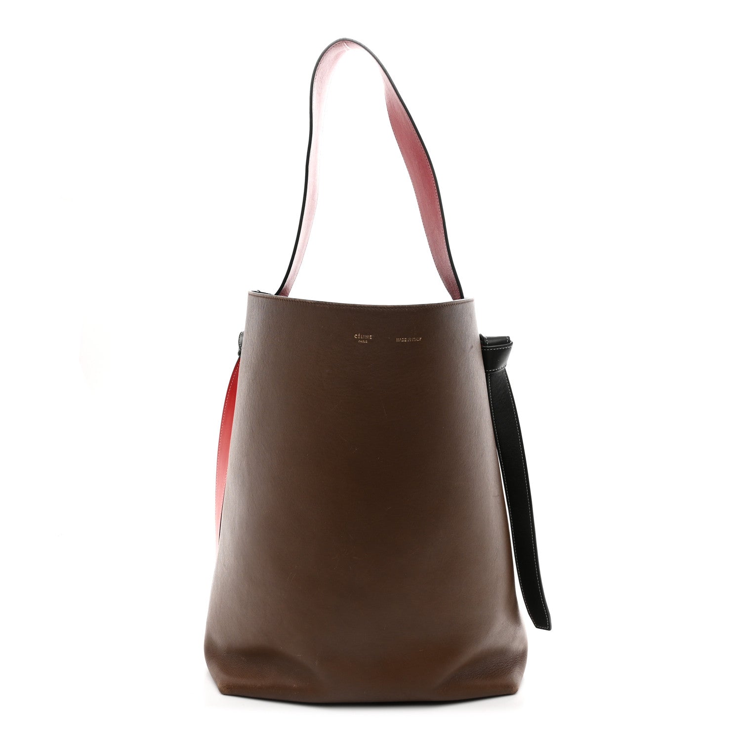 Celine Shiny Smooth Calfskin Small Twisted Cabas Camel Brick 1 of 14