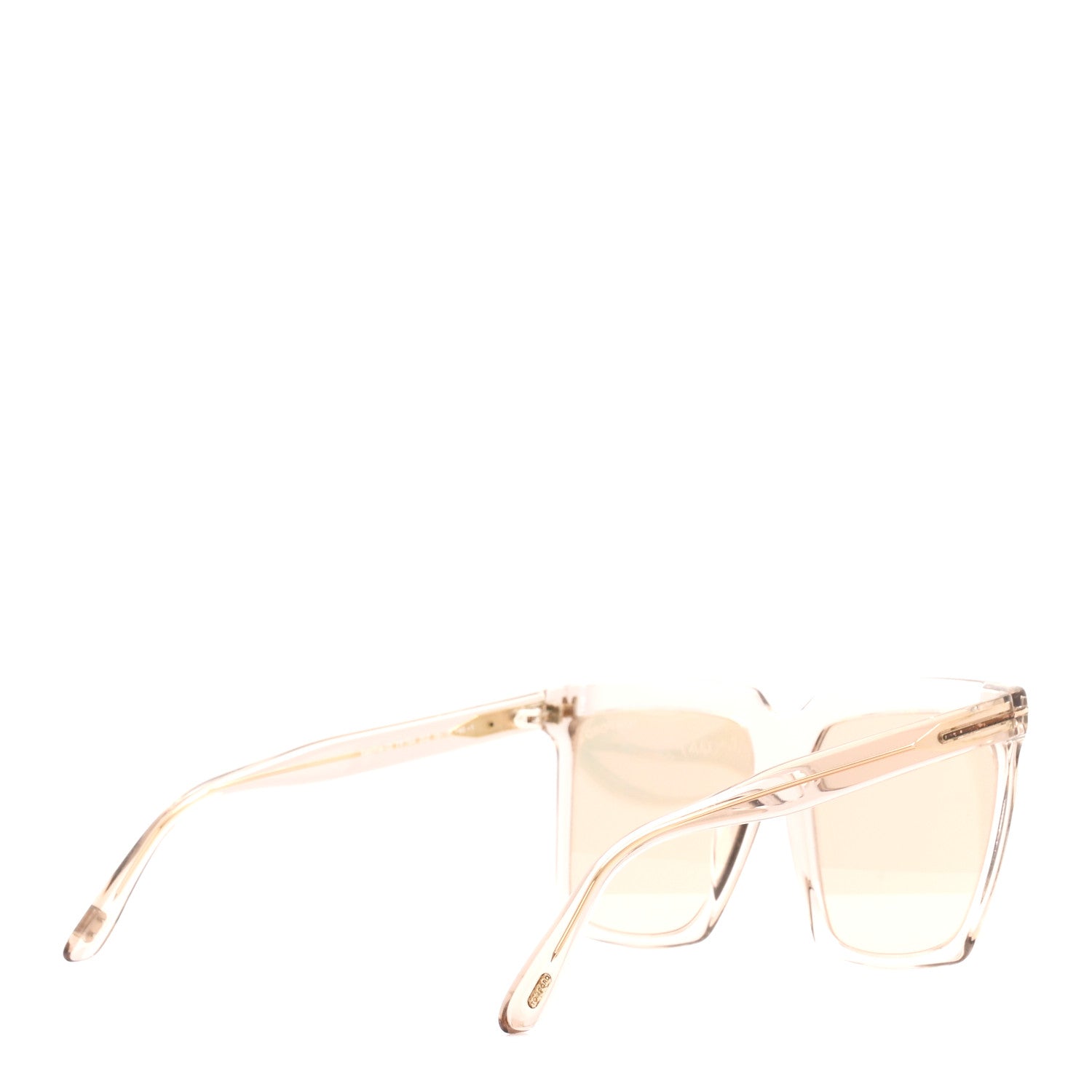 Tom Ford Acetate Polarized Sabrina Cat Eye Sunglasses TF764 Beige 4 of 7