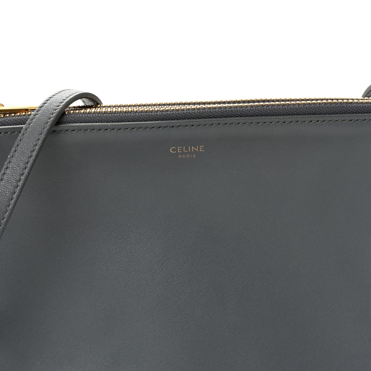 Lambskin Small Trio Crossbody Bag Medium Grey