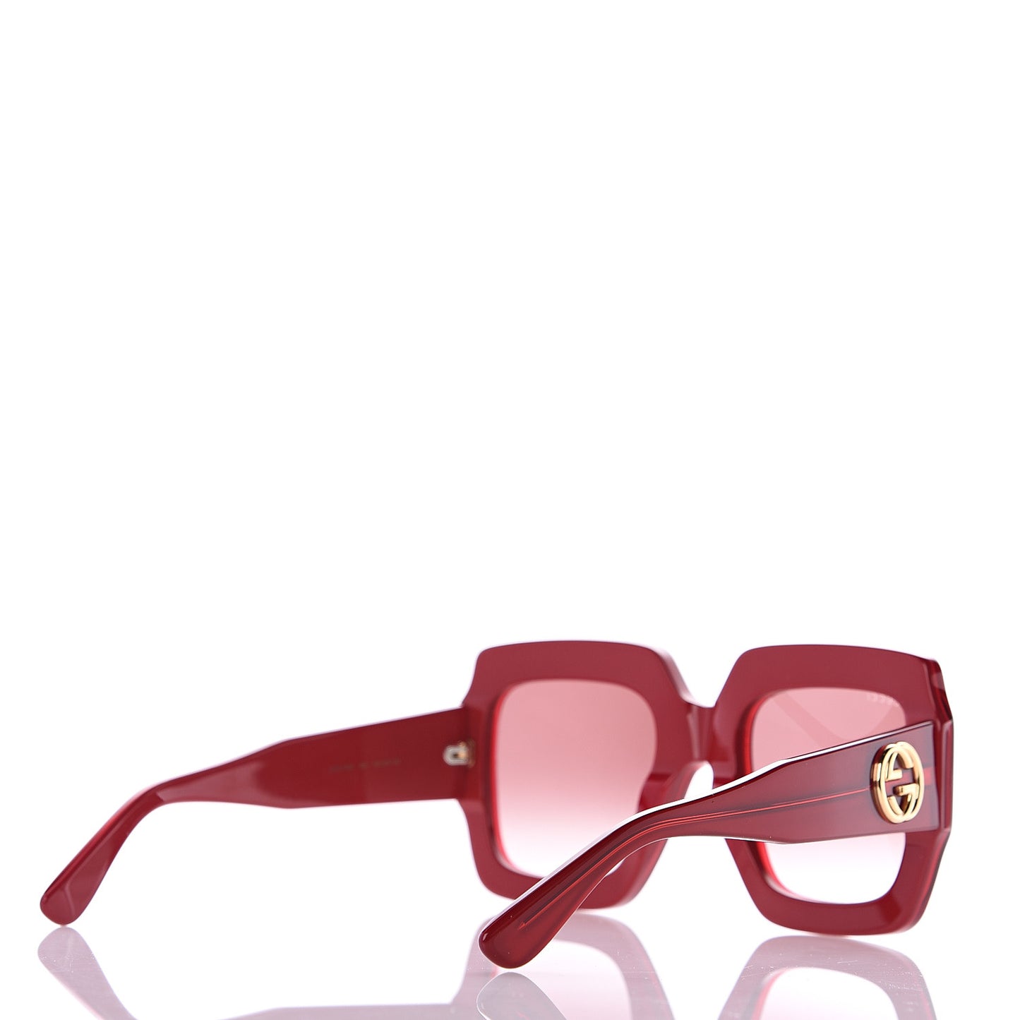 Square Web Frame GG0178S Sunglasses Red