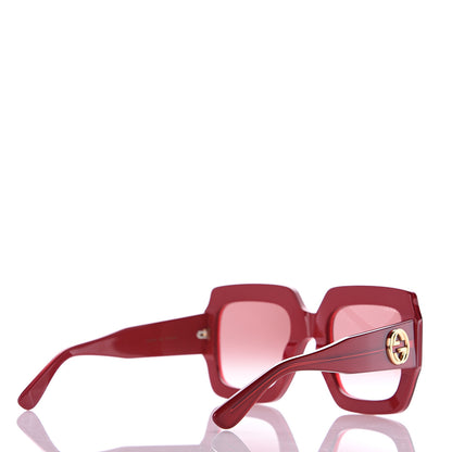 Gucci Square Web Frame GG0178S Sunglasses Red 4 of 8