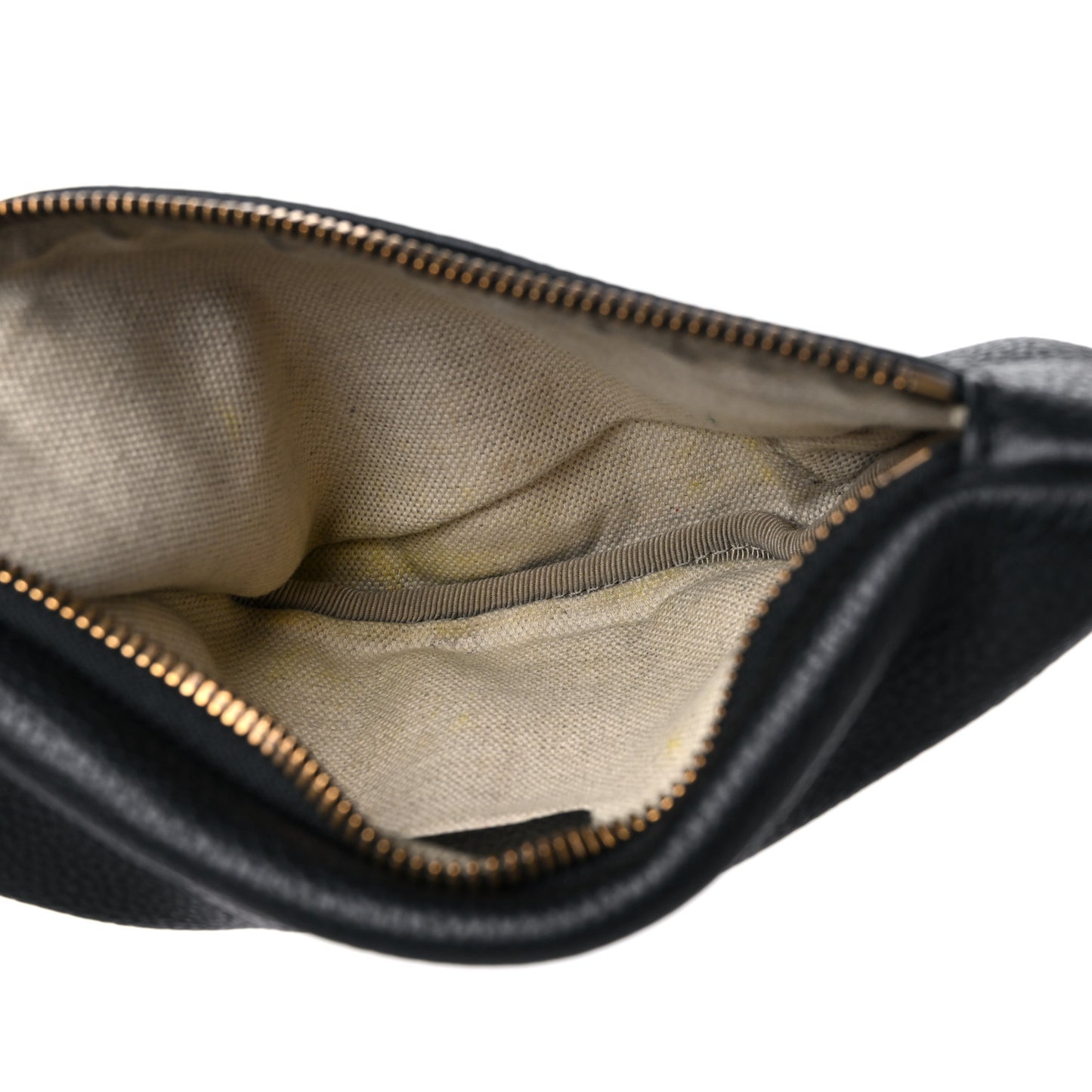 Grained Calfskin Small Logo Belt Bag Black