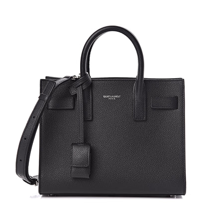 Saint Laurent Grained Calfskin Nano Sac De Jour Black 1 of 10