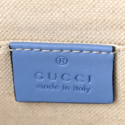 Gucci Moon Calfskin Web Large Dionysus Bamboo Top Handle Bag Clear Sky Blue 7 of 10