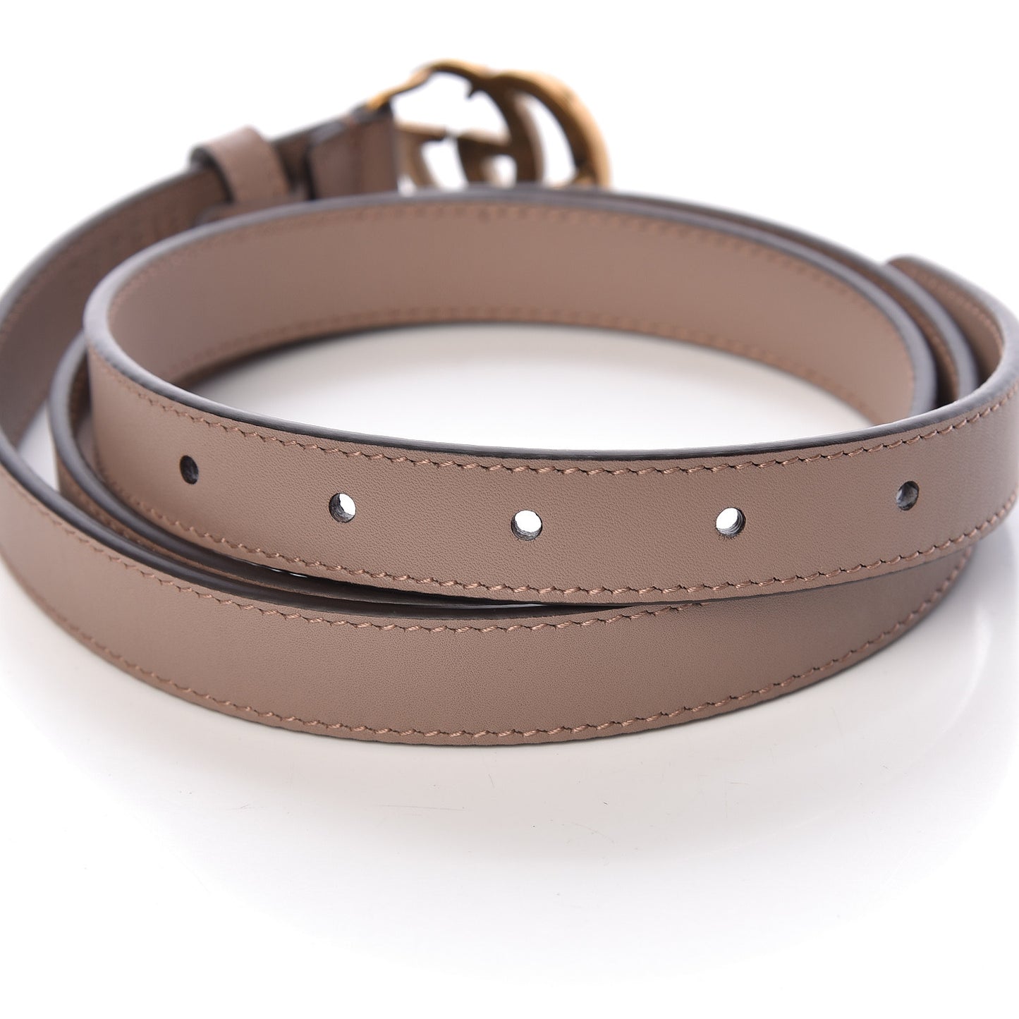 Calfskin Double G 20mm Belt 100 40 Porcelain Rose