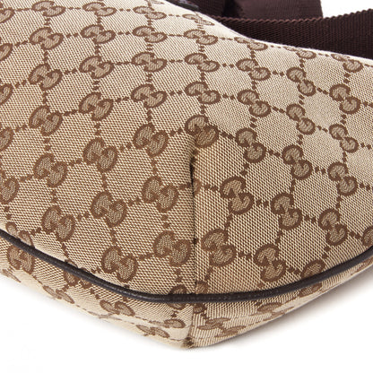 Gucci Monogram Medium Half Moon Hobo Dark Brown 4 of 8