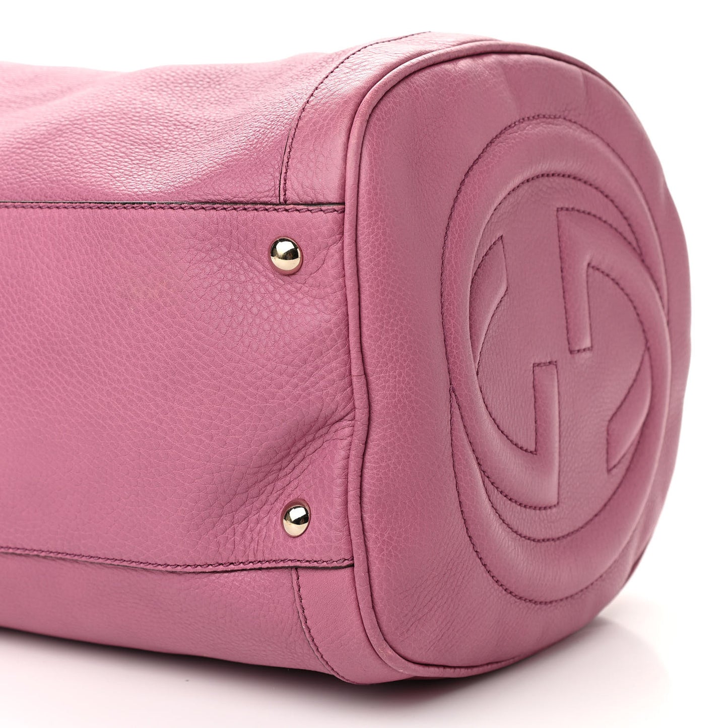 Pebbled Calfskin Medium Soho Boston Fresia Rose