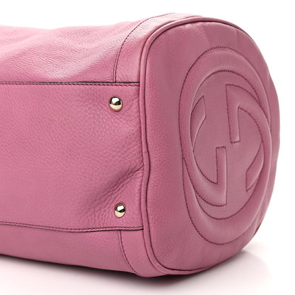 Gucci Pebbled Calfskin Medium Soho Boston Fresia Rose 9 of 12