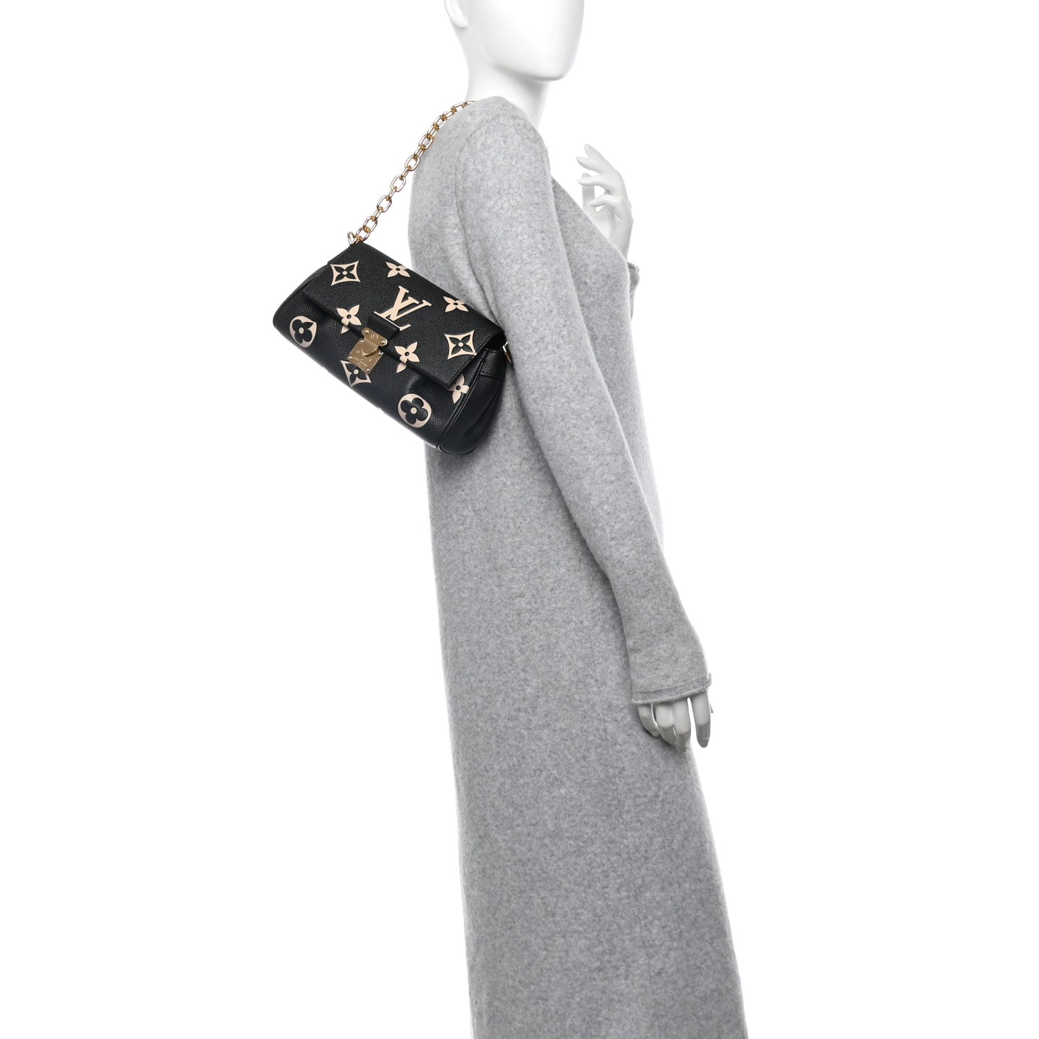 Louis Vuitton Empreinte Monogram Giant Favorite Black Beige 2 of 9