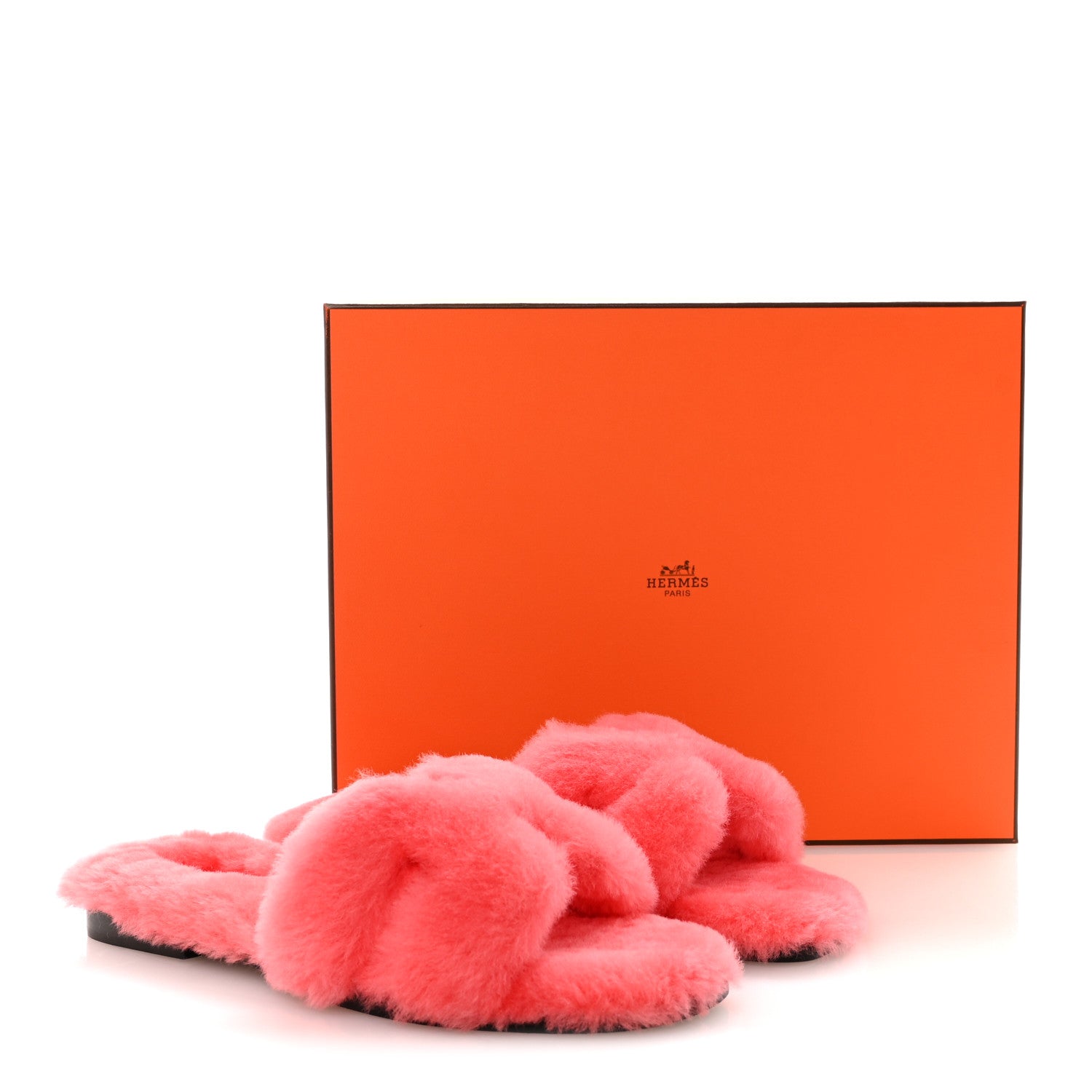 Hermes Woolskin Oran Sandals 36.5 Rose Du Desert 9 of 9