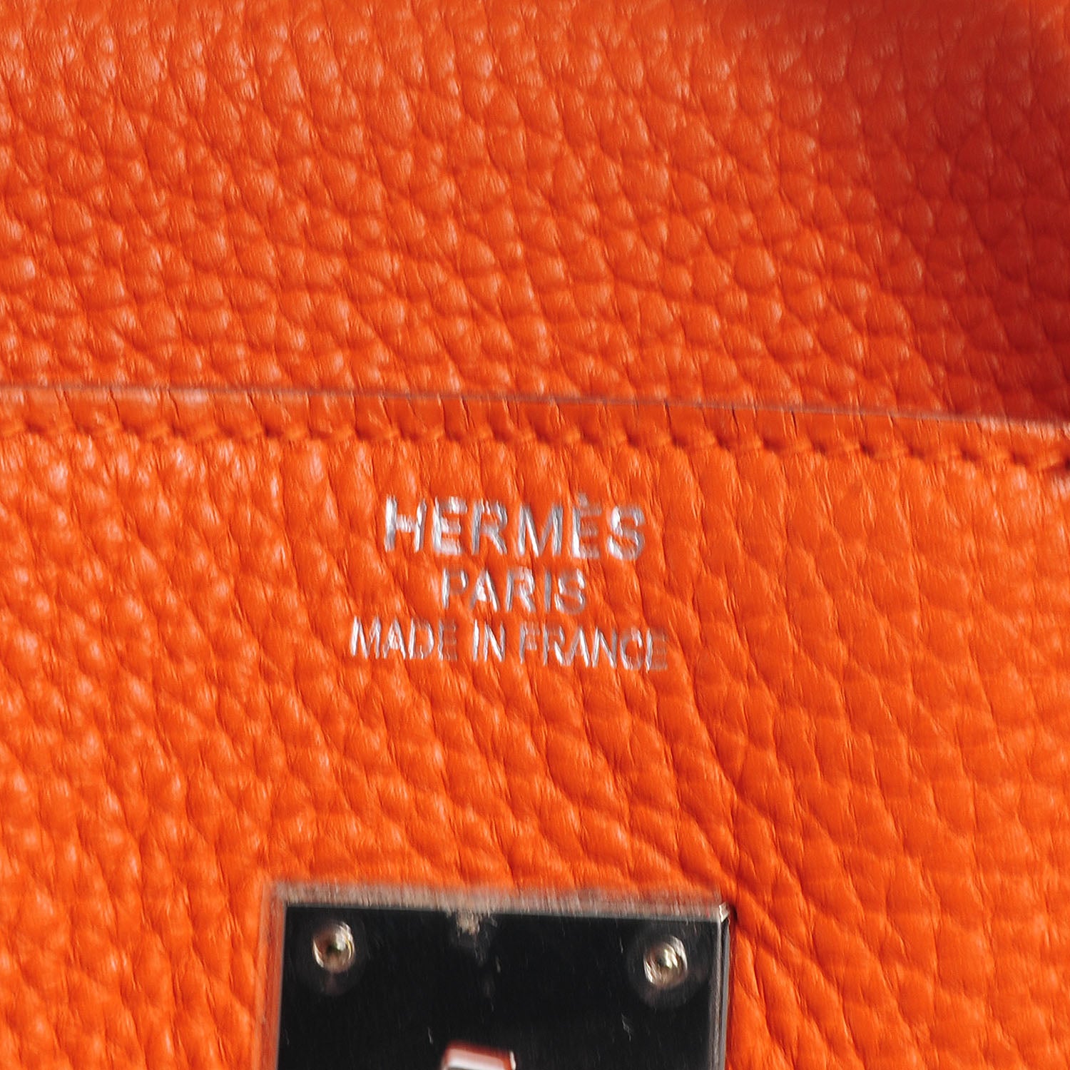 Hermes Taurillon Clemence Birkin 35 Orange 10 of 12