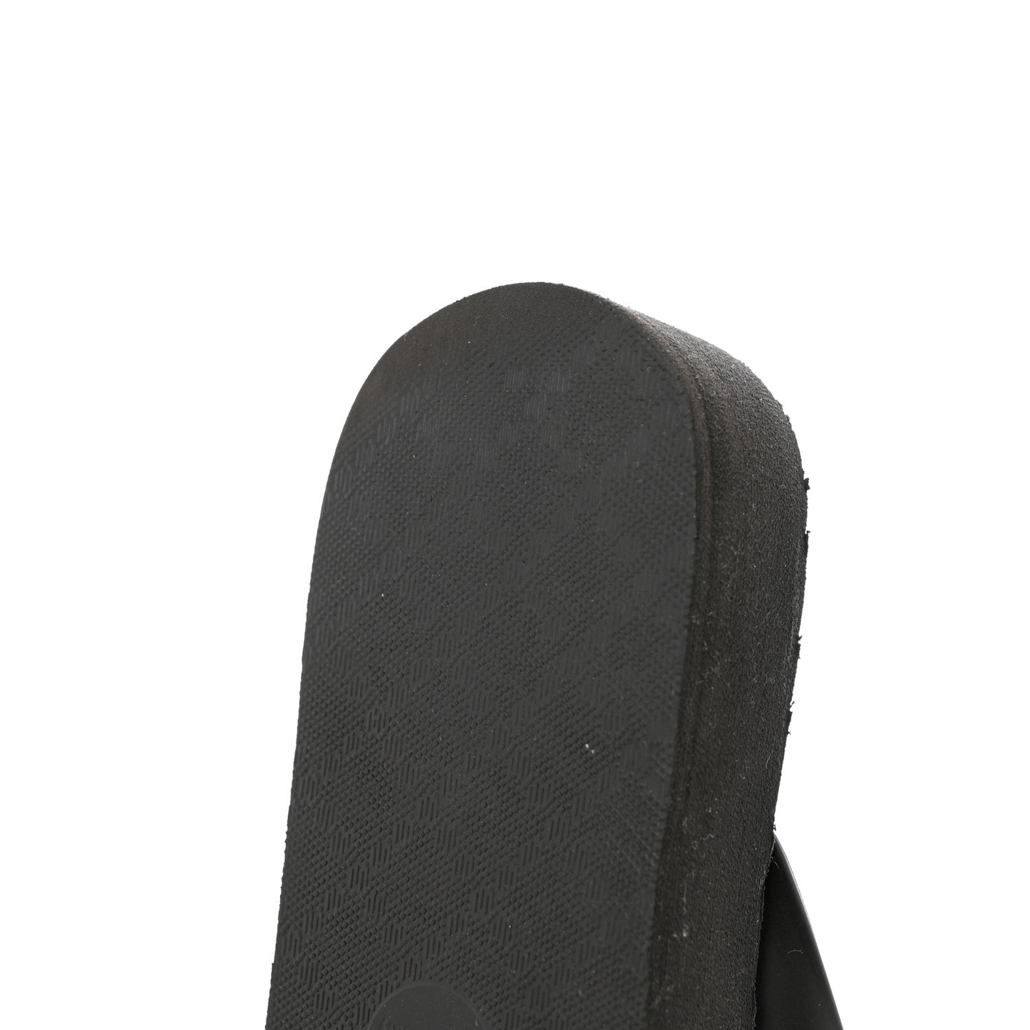 Rubber Chevron Womens GG Thong Sandals 37 Black