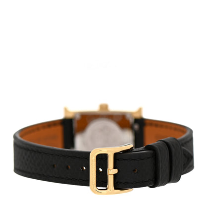 Hermes Stainless Steel Epsom 17.2mm Heure H Hour Quartz Watch Noir 3 of 5
