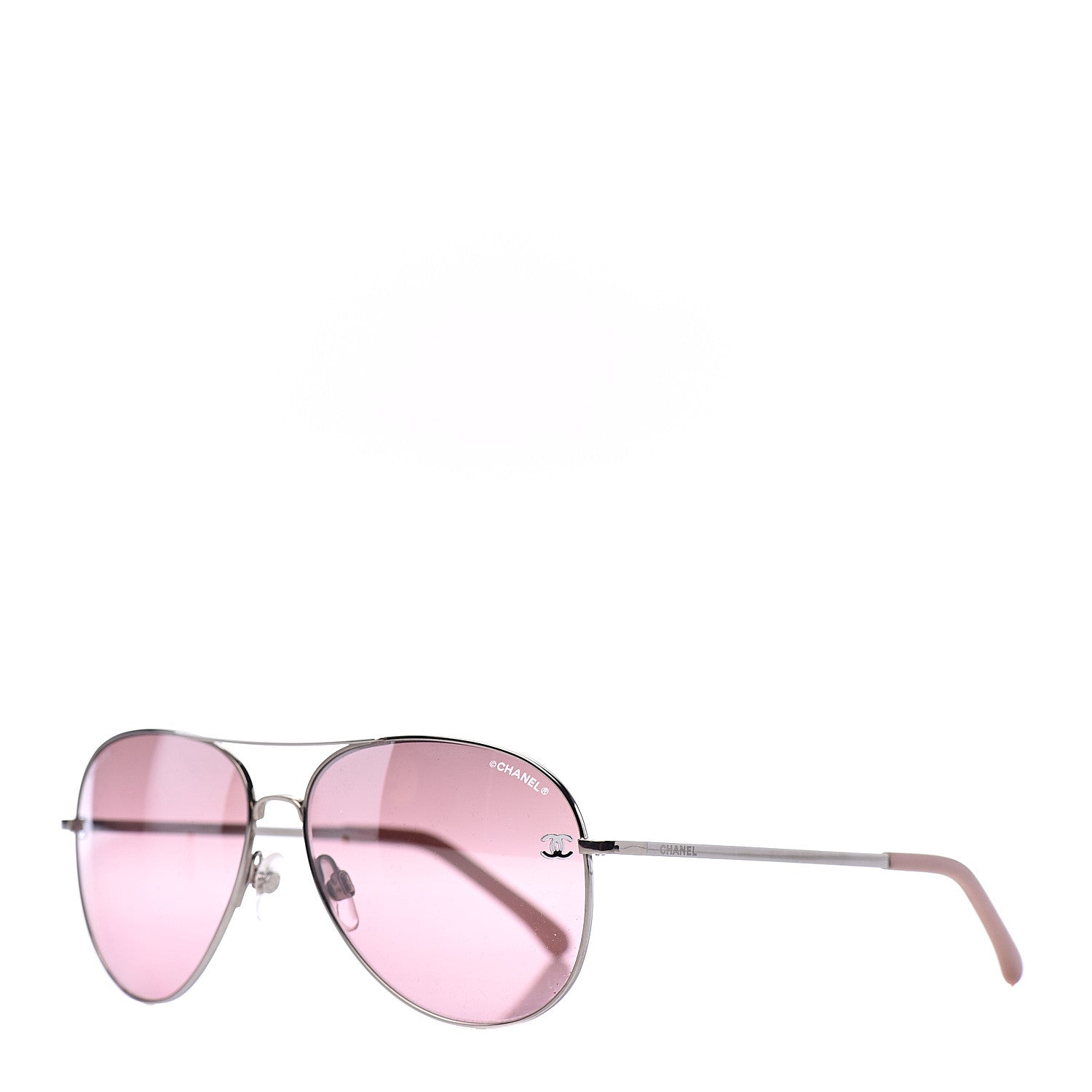 Chanel CC Aviator Sunglasses 4189-T-Q Pink 1 of 8