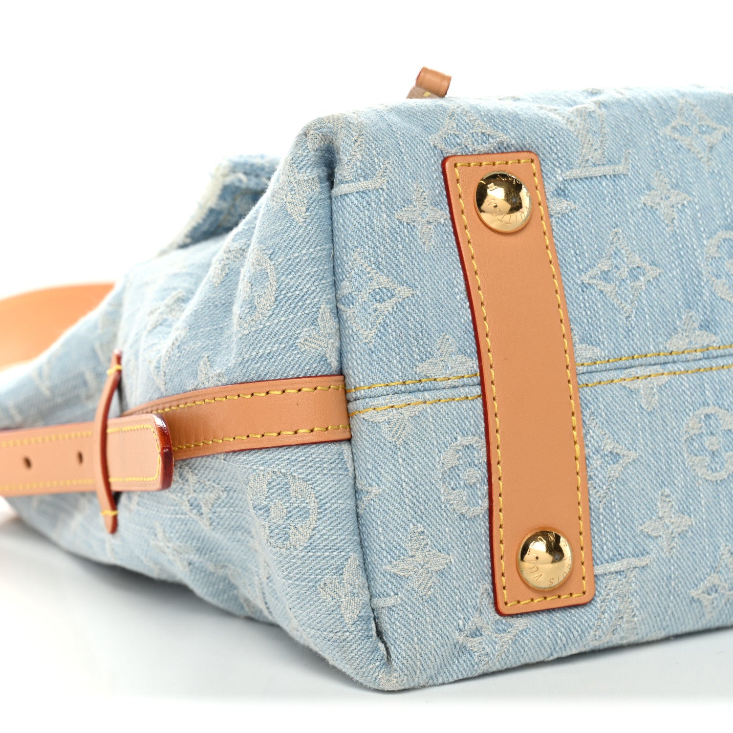 Louis Vuitton Monogram Denim CarryAll PM Sky Blue 10 of 11