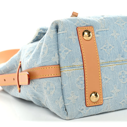 Louis Vuitton Monogram Denim CarryAll PM Sky Blue 10 of 11