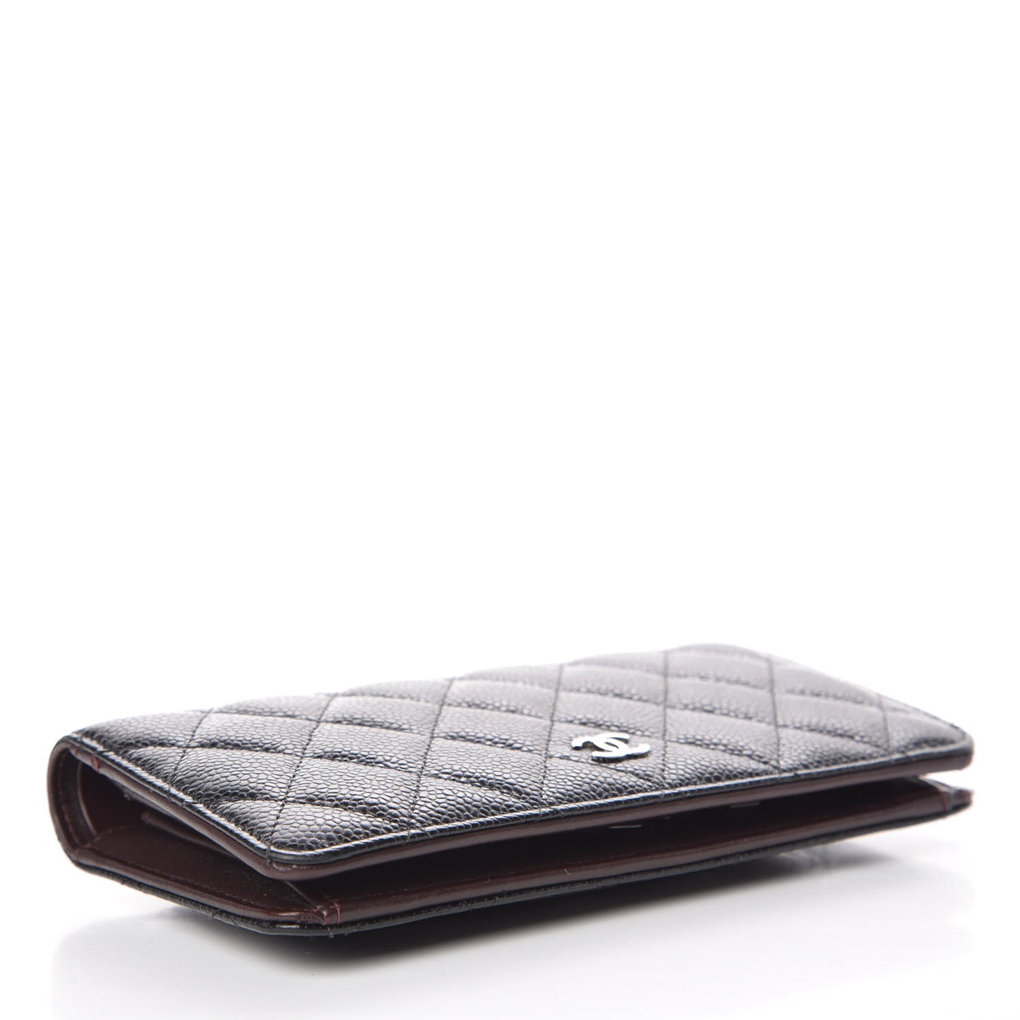 Caviar Quilted Yen Wallet Black