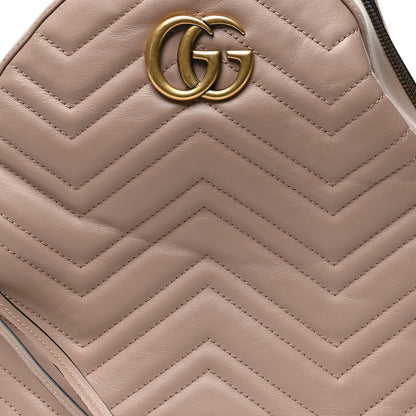 Gucci Calfskin Matelasse GG Marmont Dome Backpack Porcelain Rose 7 of 9