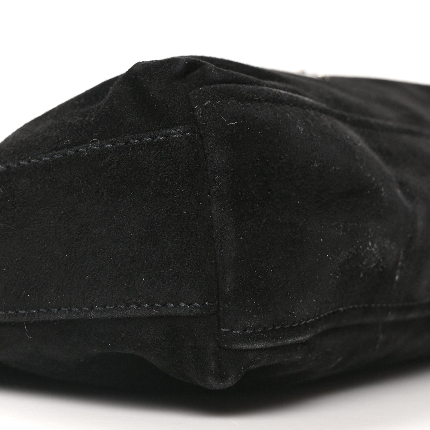 Prada Scamosciato Suede Shoulder Bag Black 9 of 10