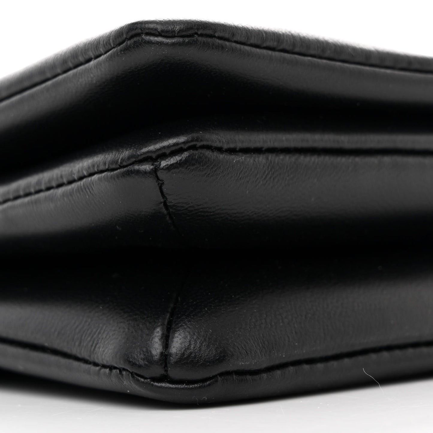 Lambskin Embossed Monogram Pochette Coussin Black