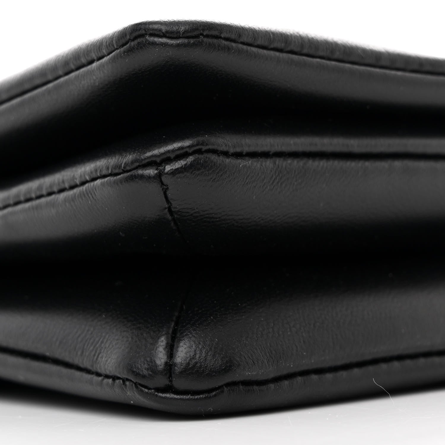 Louis Vuitton Lambskin Embossed Monogram Pochette Coussin Black 8 of 9