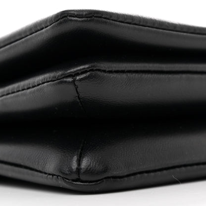 Louis Vuitton Lambskin Embossed Monogram Pochette Coussin Black 8 of 9