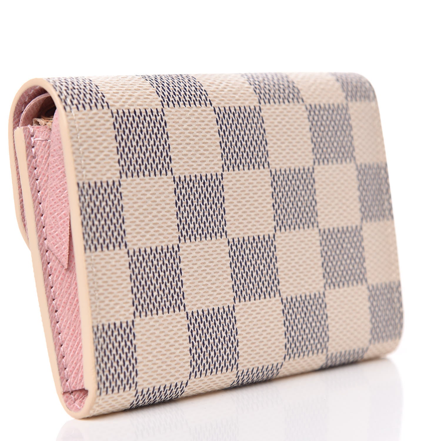 Louis Vuitton Damier Azur Rosalie Coin Purse Rose Ballerine 3 of 8