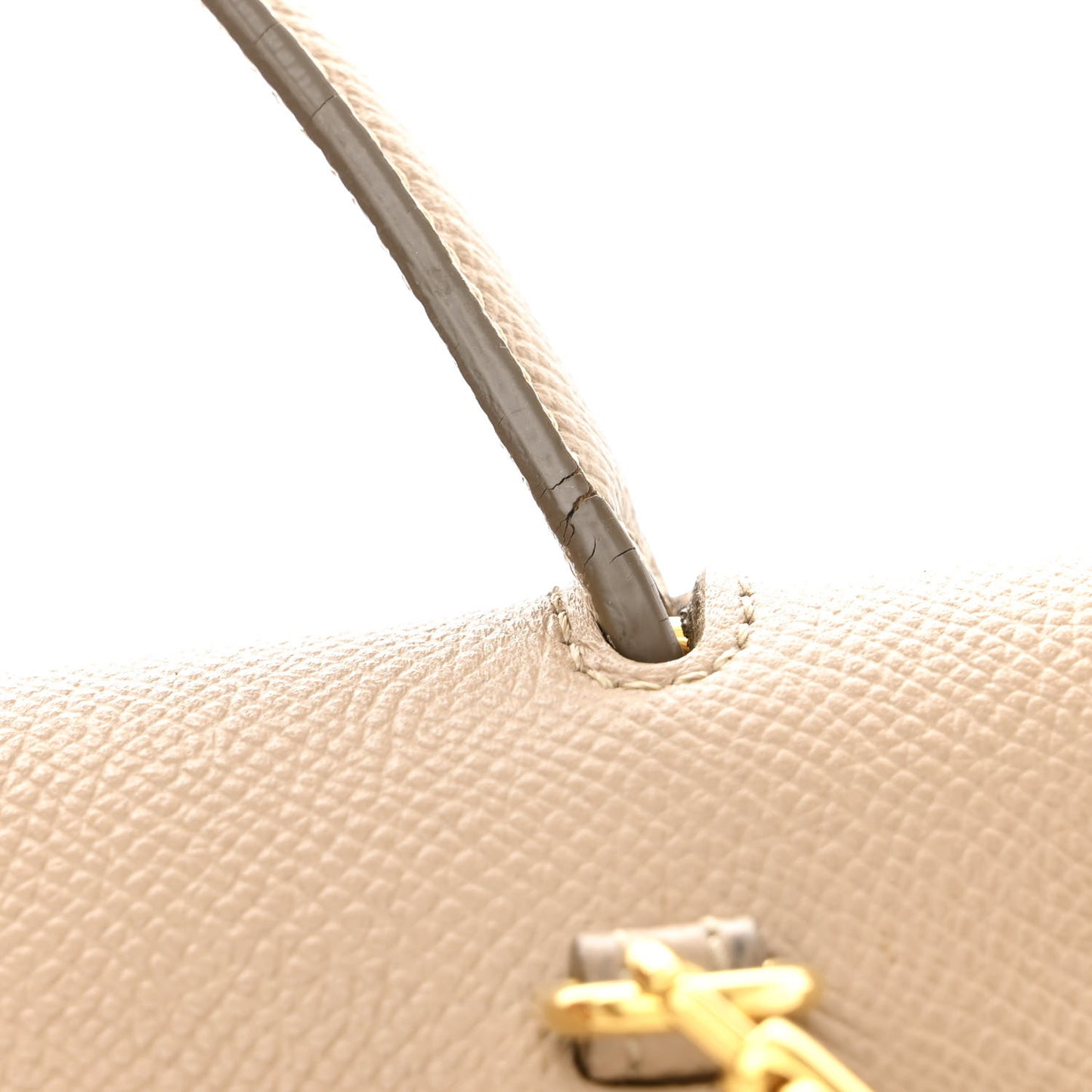 Grained Calfskin Nano Belt Bag Light Taupe
