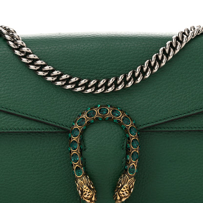 Gucci Pebbled Calfskin Small Dionysus Shoulder Bag Emerald 8 of 14