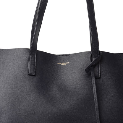 Saint Laurent Calfskin Large Shopping Tote Deep Marine 10 of 10