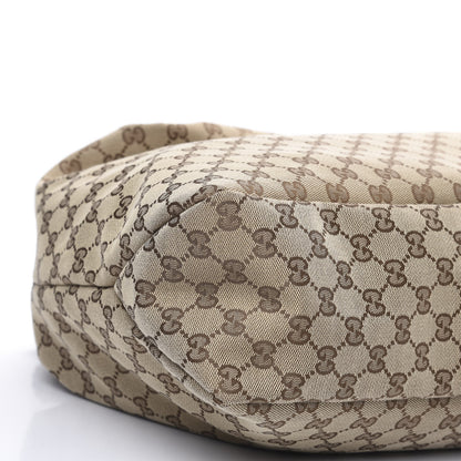 Gucci Monogram Large Horsebit Chain Hobo Dark Brown 7 of 8