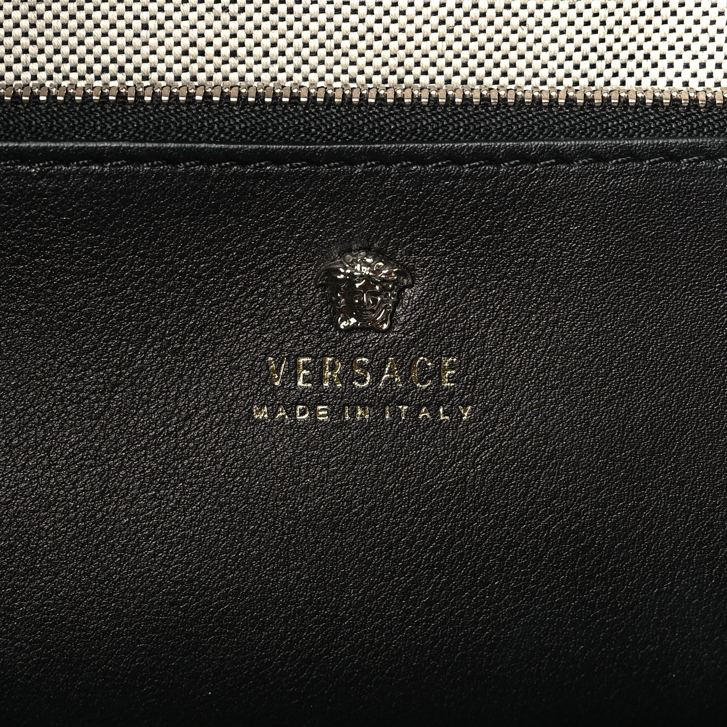 Versace Calfskin Large Palazzo Empire Bag Black 6 of 8