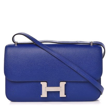 Hermes Epsom Constance Elan 25 Bleu Electrique 1 of 18