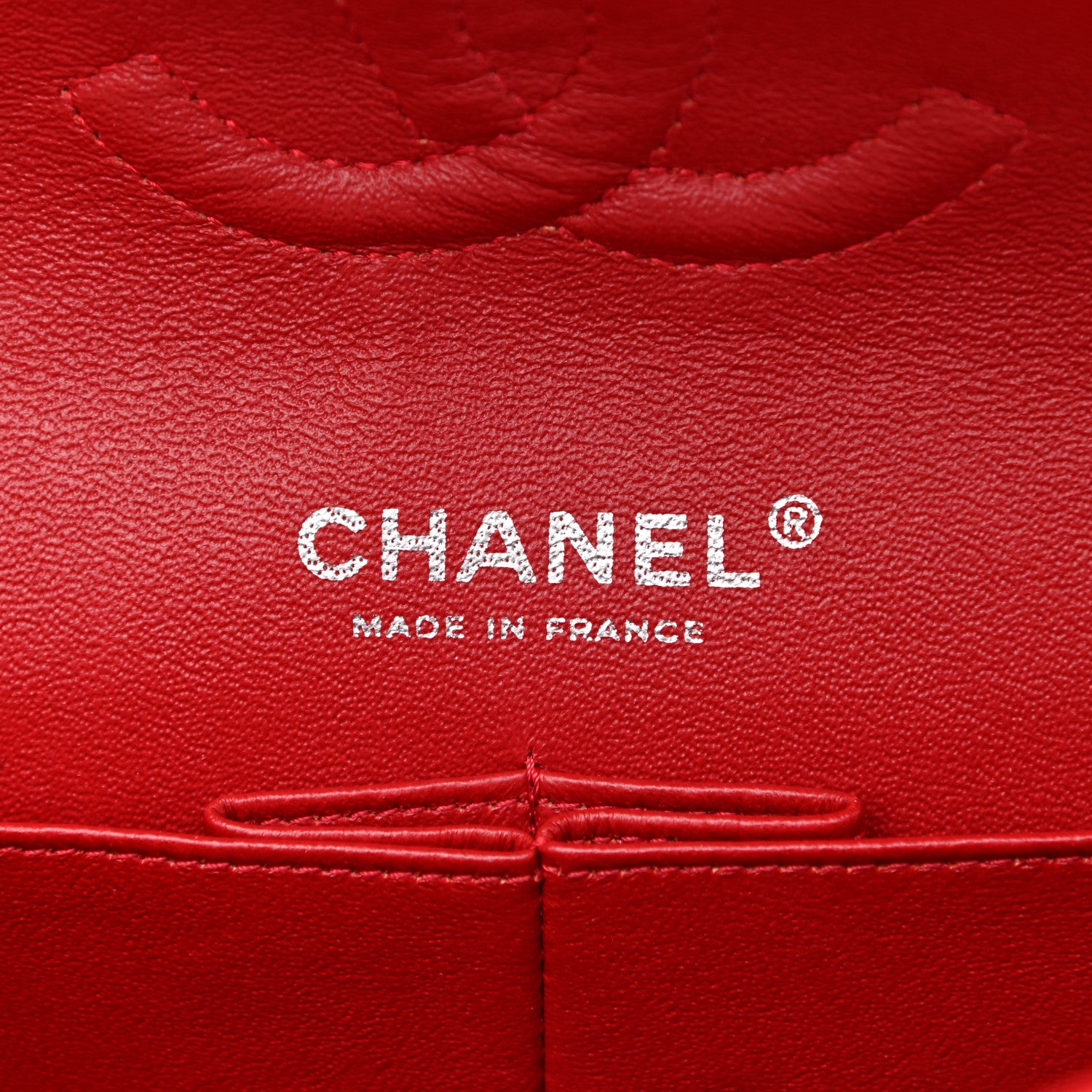 Chanel Lambskin Quilted Medium Double Flap Red 6 of 13