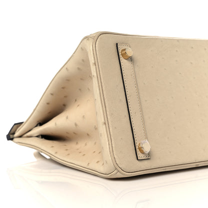 Hermes Ostrich Birkin 30 Parchemin 8 of 10