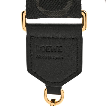 Loewe Calfskin Jacquard Webbing Anagram Strap Black 5 of 10