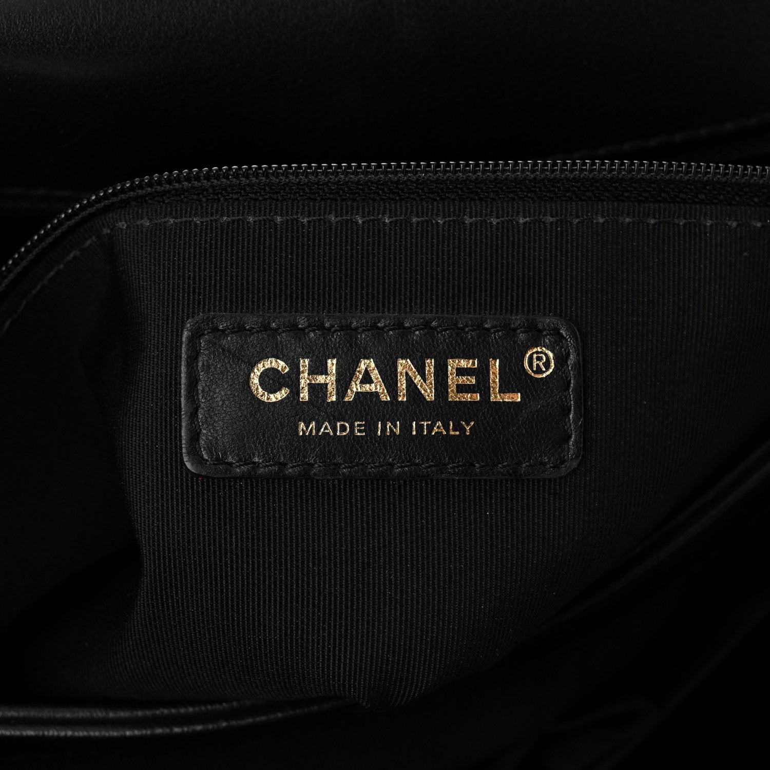 Chanel Grained Calfskin Elaphe Stitched Medium Chevron Chic Top Handle Flap Black 6 of 12