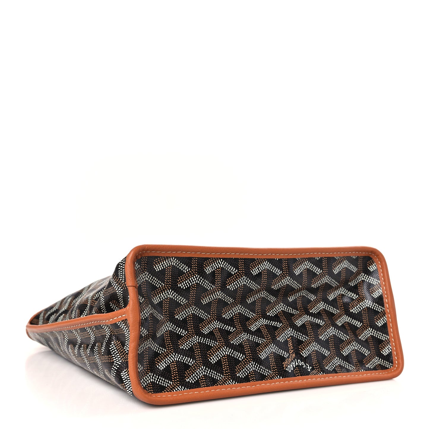Goyardine Reversible Mini Anjou Black Gold