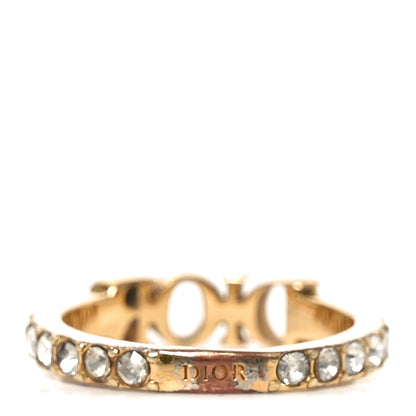 Christian Dior Metal Crystal Dio(R)evolution Ring M 52 6 Gold 3 of 4