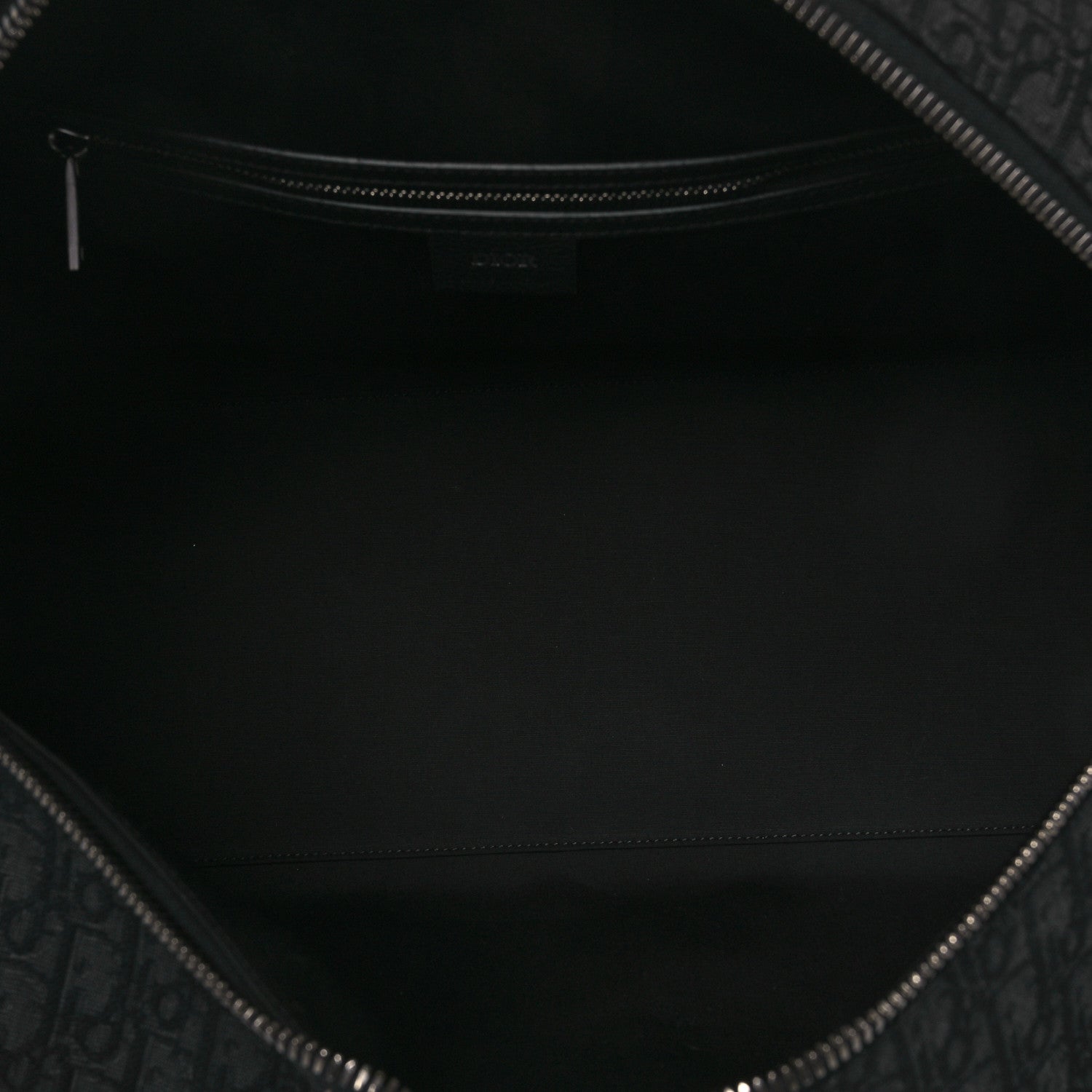 Christian Dior Oblique Jacquard Grained Calfskin Lingot 50 Black 8 of 19
