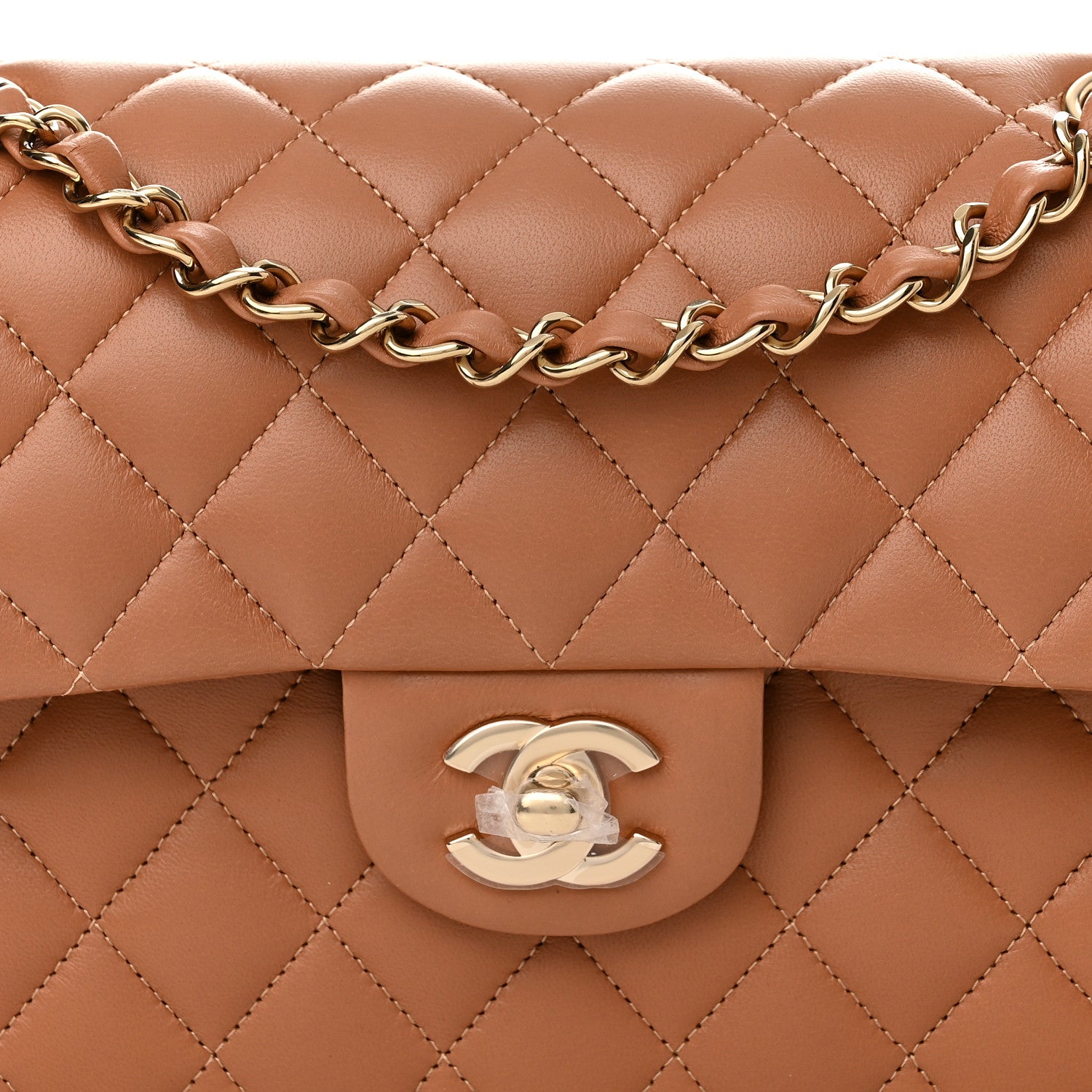 Chanel Lambskin Quilted Small Double Flap Brown 7 of 11