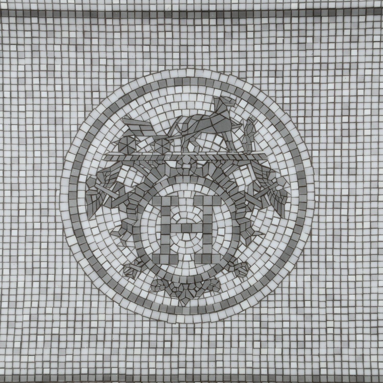 Hermes Porcelain Mosaique Au 24 Platine Change Tray 5 of 7