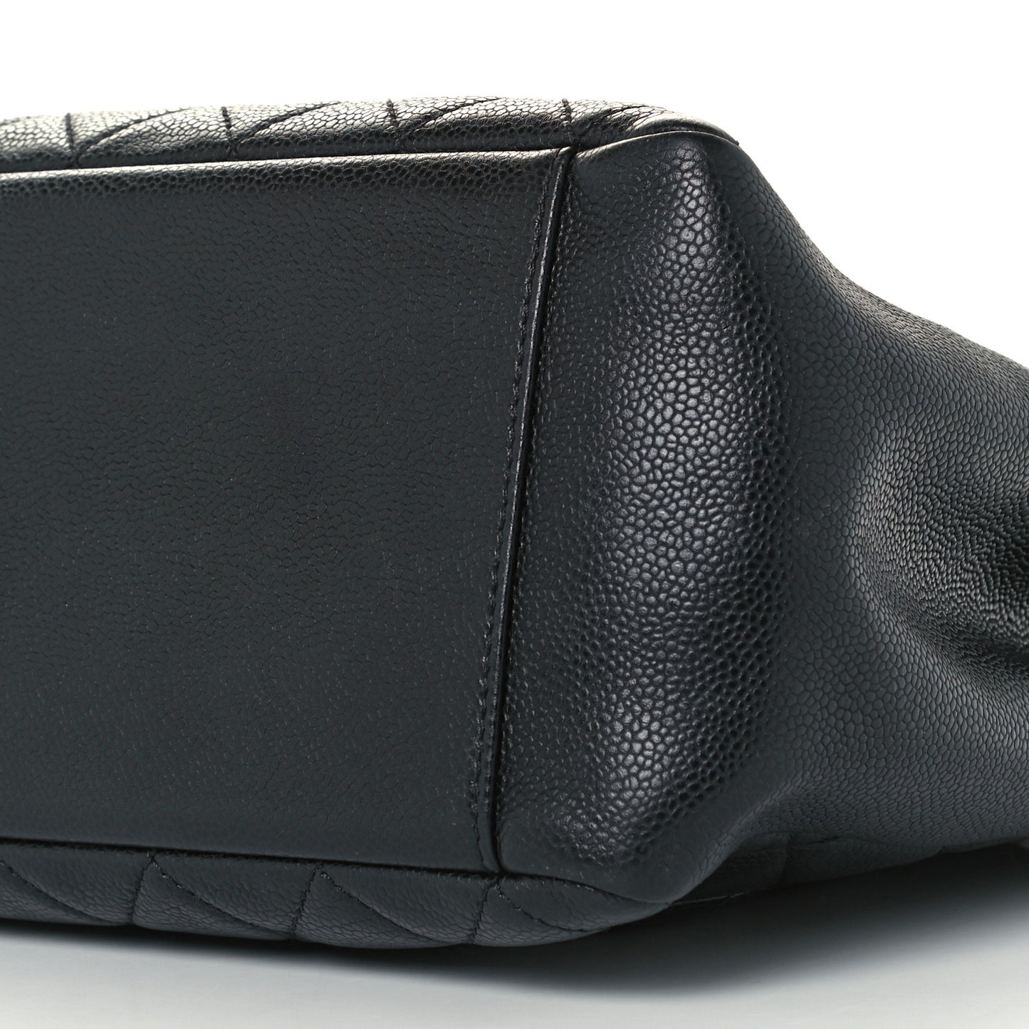 Caviar Quilted Grand Shopping Tote GST Black