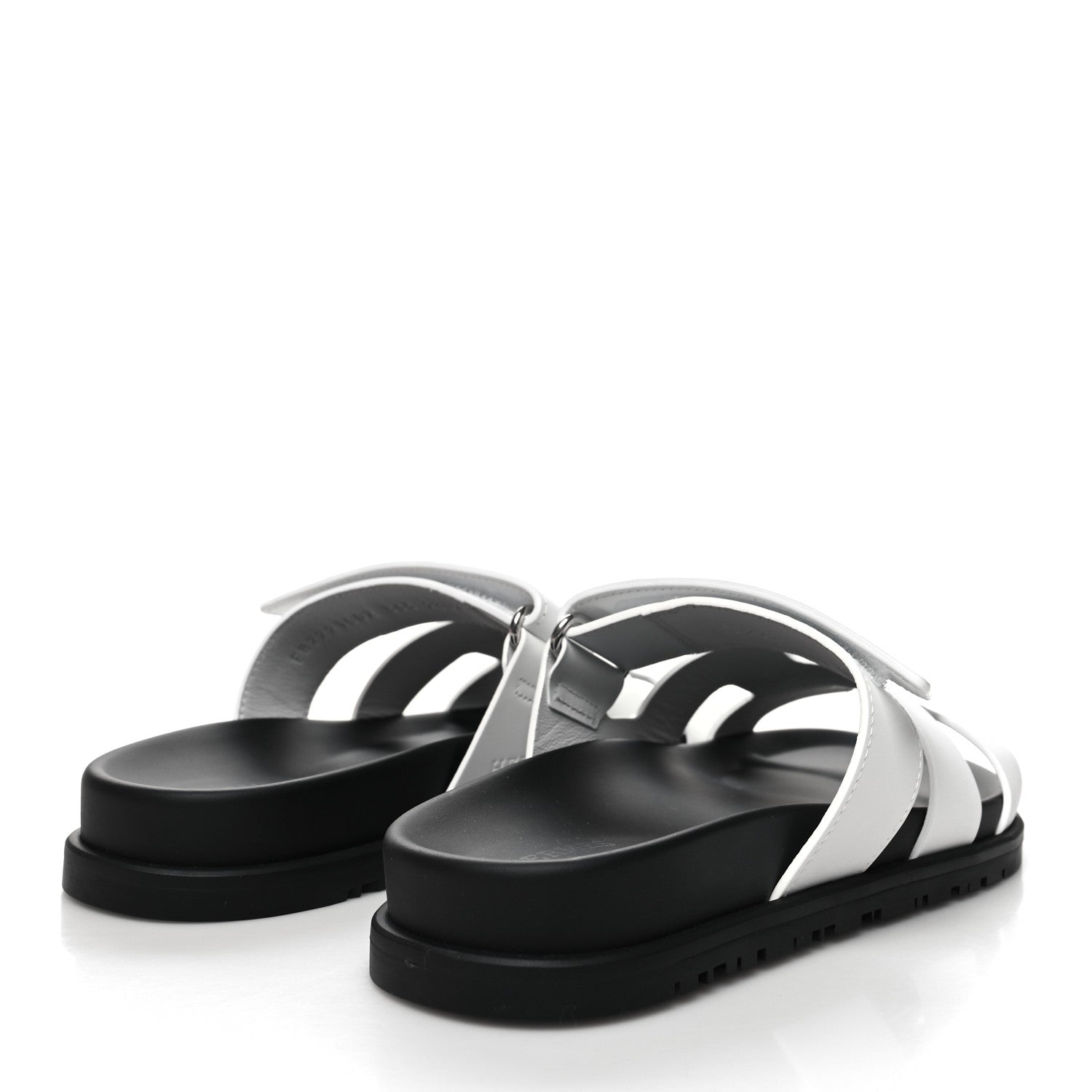 Hermes Calfskin Womens Chypre Sandals 36.5 White 4 of 9